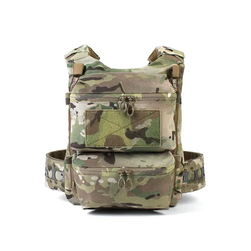 Chaleco táctico FCPC V5, bolsa con Panel trasero con cremallera, bolsa multiusos para artículos diversos - imagen 5