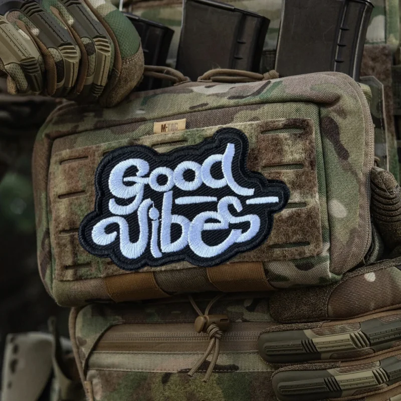 Parche bordado 3D de buen texto, chaleco táctico, gancho y bucle, sombrero, insignia de moral, mochila, pegatinas decorativas, parches para brazalete para ropa