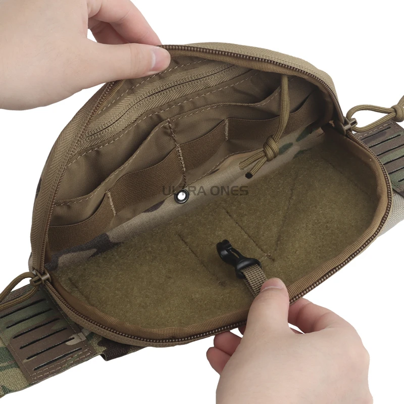 Bolsa de administrador de segunda capa con placa táctica, bolsas Triple Mag de calibre múltiple, portador de placa, chaleco Airsoft, bolsillo de Panel frontal MOLLE - imagen 5