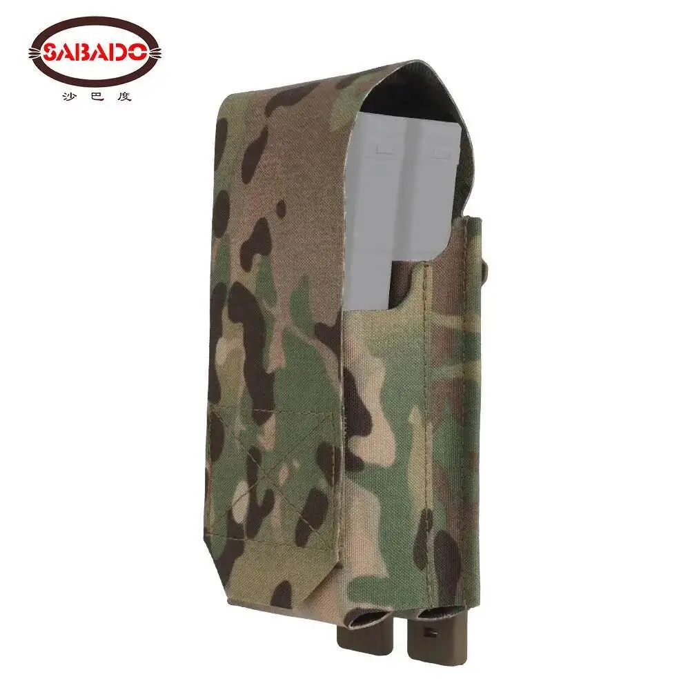 Funda portarevistas 5,56mm MOLLE con clip y soporte universal