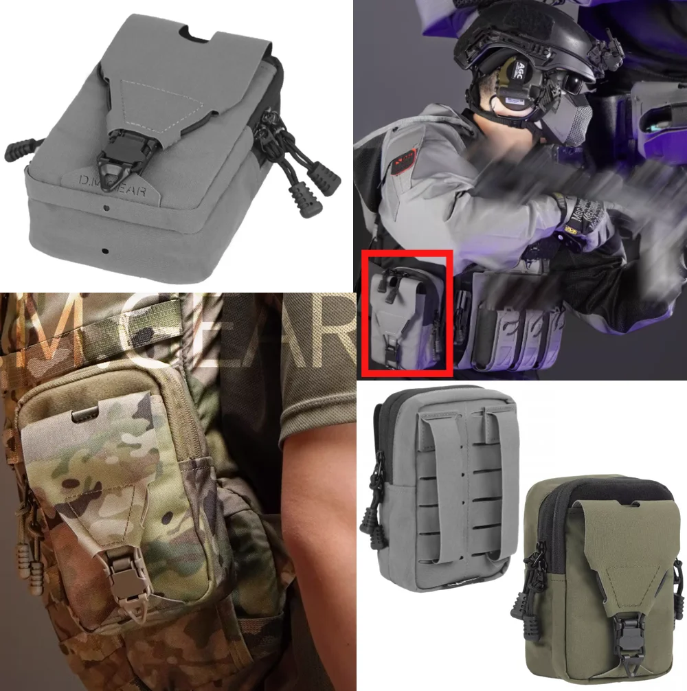 Chaleco táctico EDC, bolsa secundaria MOLLE, riñonera móvil, bolsa de almacenamiento para deportes al aire libre, bolsa colgante pequeña multifuncional