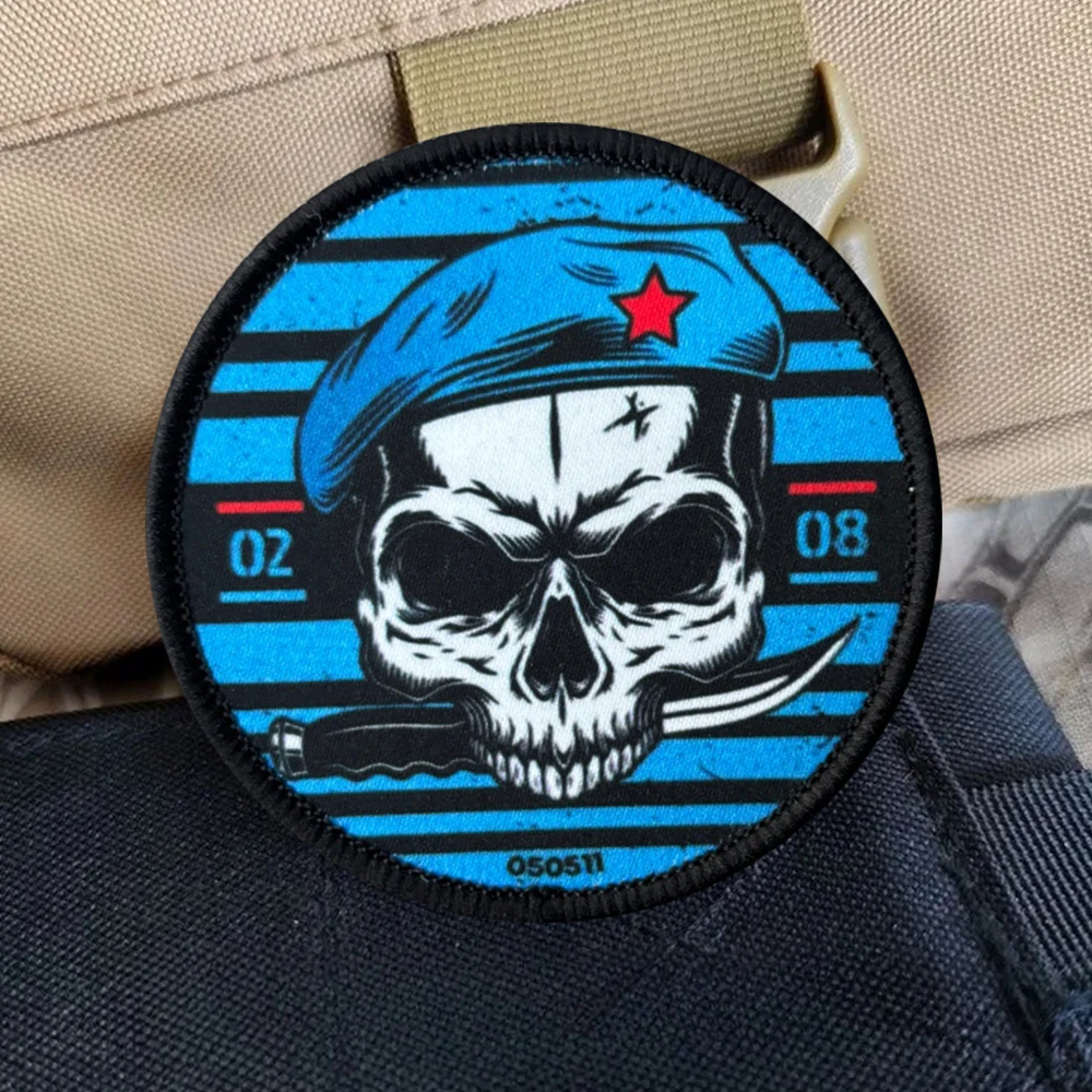 VDV parche táctico militar de esqueleto y oso con velcro - imagen 5
