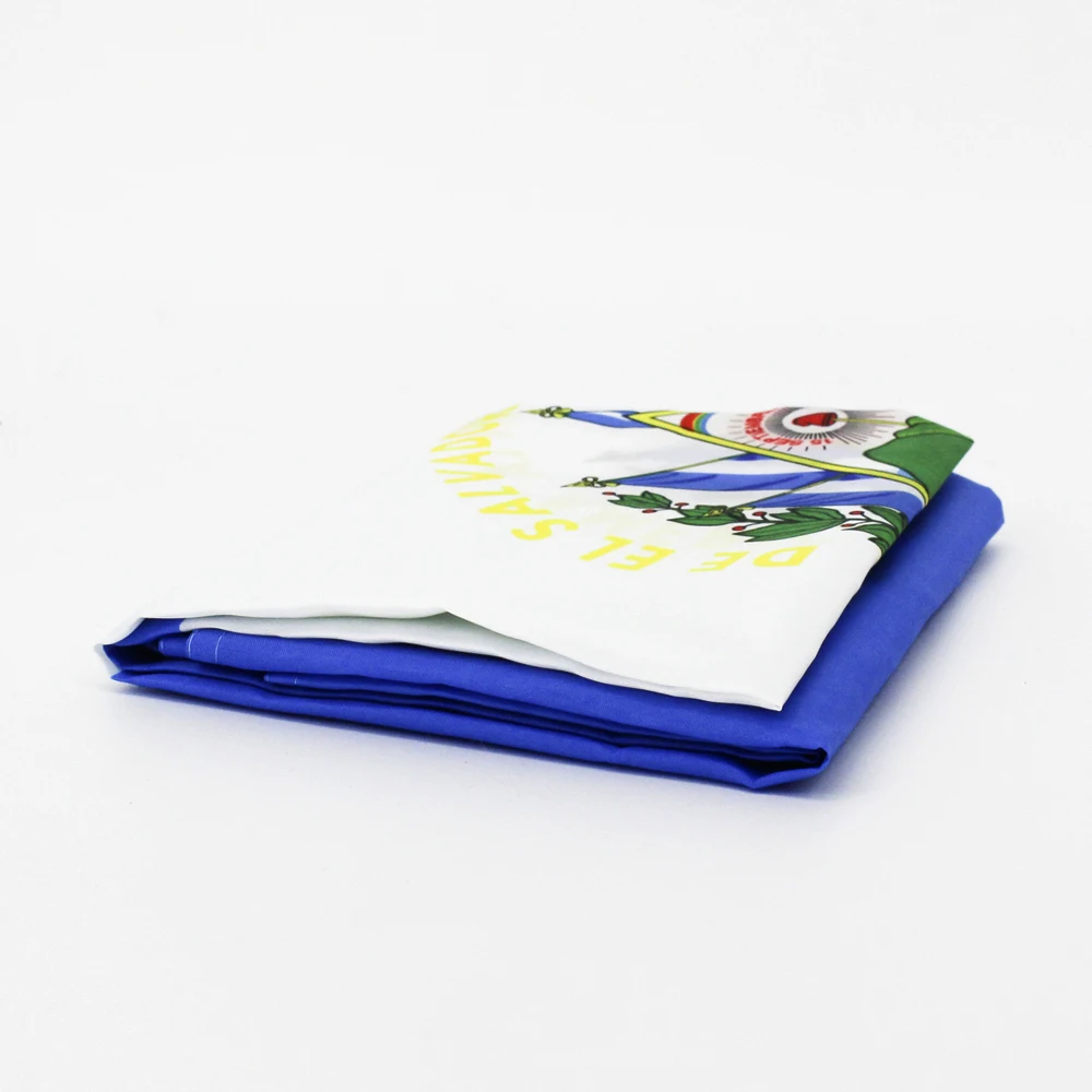 90X150cm bandera de Salvador SV SLV banderas de El Salvador decoración impresa de poliéster tapiz de pancarta - imagen 5