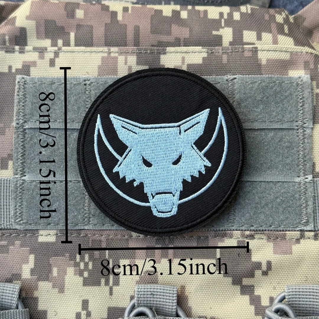 Parche táctico de insignia de moral de lobo y zorro médico, apliques personalizados tácticos militares, gancho impreso, pegatinas para mochila y ropa - imagen 4