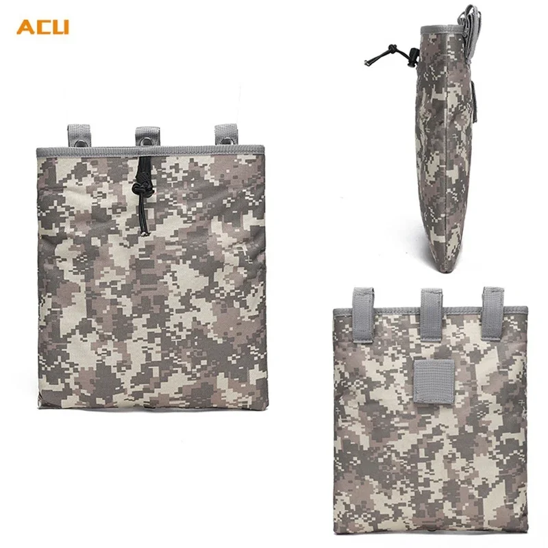 Bolsa de basura Molle plegable de nailon resistente para caza en la silla de montar y cinturón, bolsa de basura Mag de gran capacidad para hombres - imagen 5