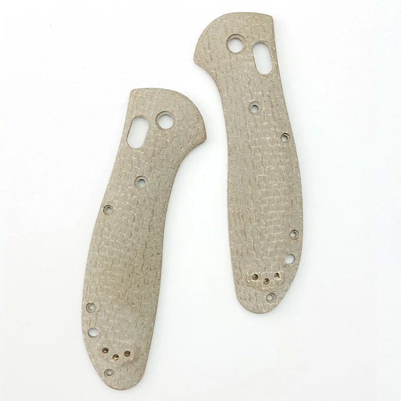 Parches de básculas con mango de cuchillo hecho en Micarta CNC, tipos A B, para cuchillos Griptilian 551 hechos en banco, accesorios de repuesto - imagen 5