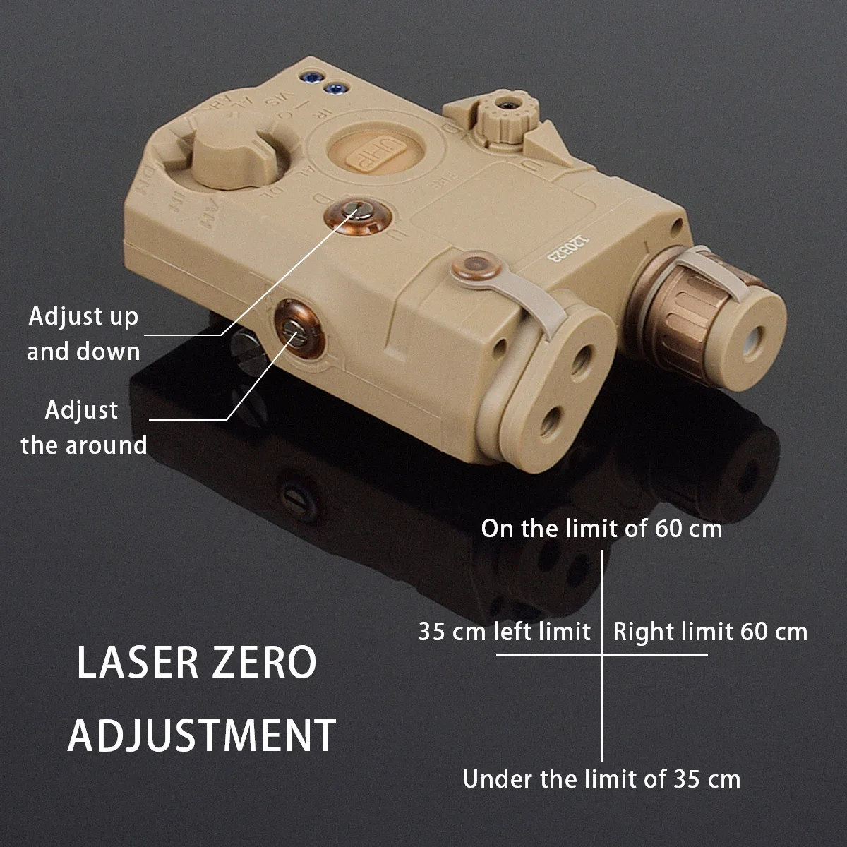 Táctico PEQ 15 PEQ15 rojo verde azul punto láser indicador IR WeaponLight Scout LED ajuste 20MM Rail caza M600 linterna Airsoft - imagen 3