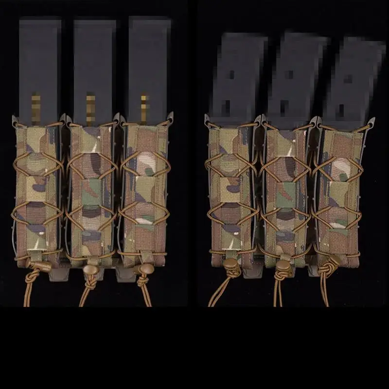 Bolsa táctica para cargador de MP5/MP7, Molle Malice Clip, 9mm, 45, bolsa larga para Rifle, pistola Mag, Airsoft, accesorios de caza - imagen 2