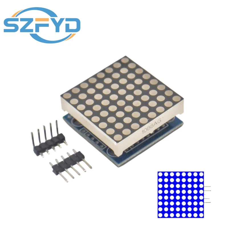 Módulo de Control de matriz de puntos MAX7219, controlador de Control de microcontrolador, KIT DIY, módulo LED MCU, módulo de pantalla - imagen 5