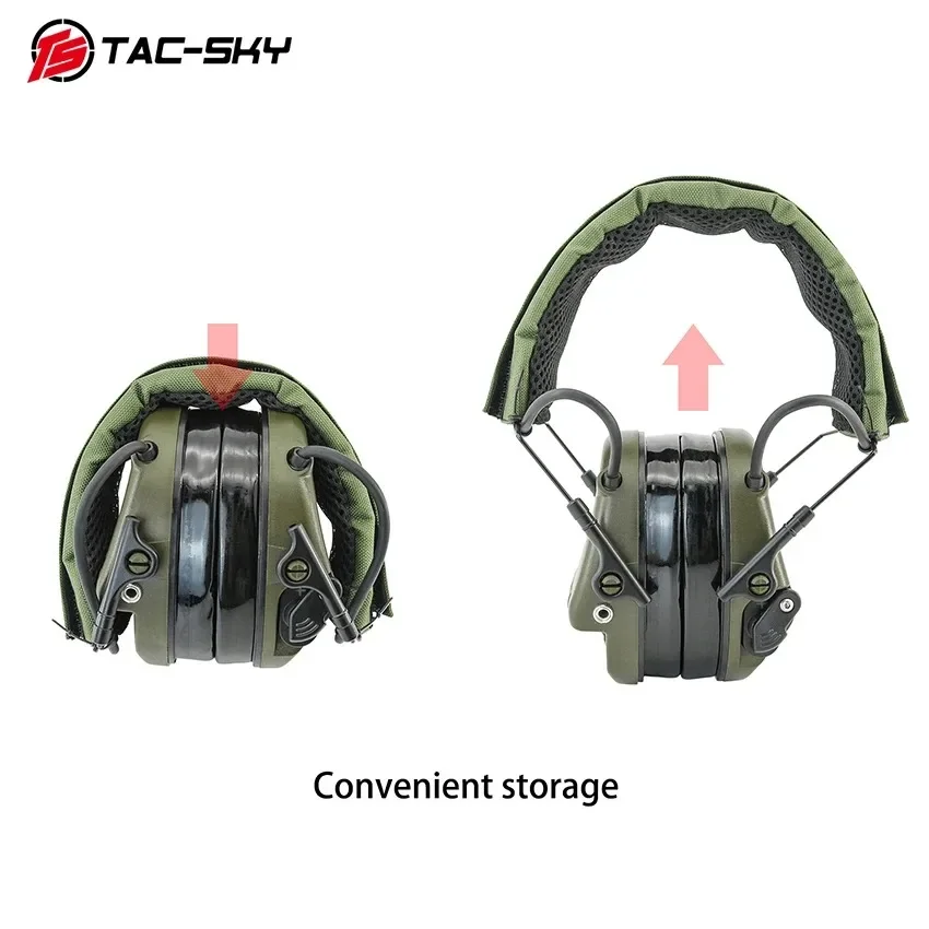 Auriculares tácticos TAC-SKY TAC300, orejeras electrónicas para disparar, reducción activa de ruido, protección auditiva, auriculares Airsoft para caza - imagen 5