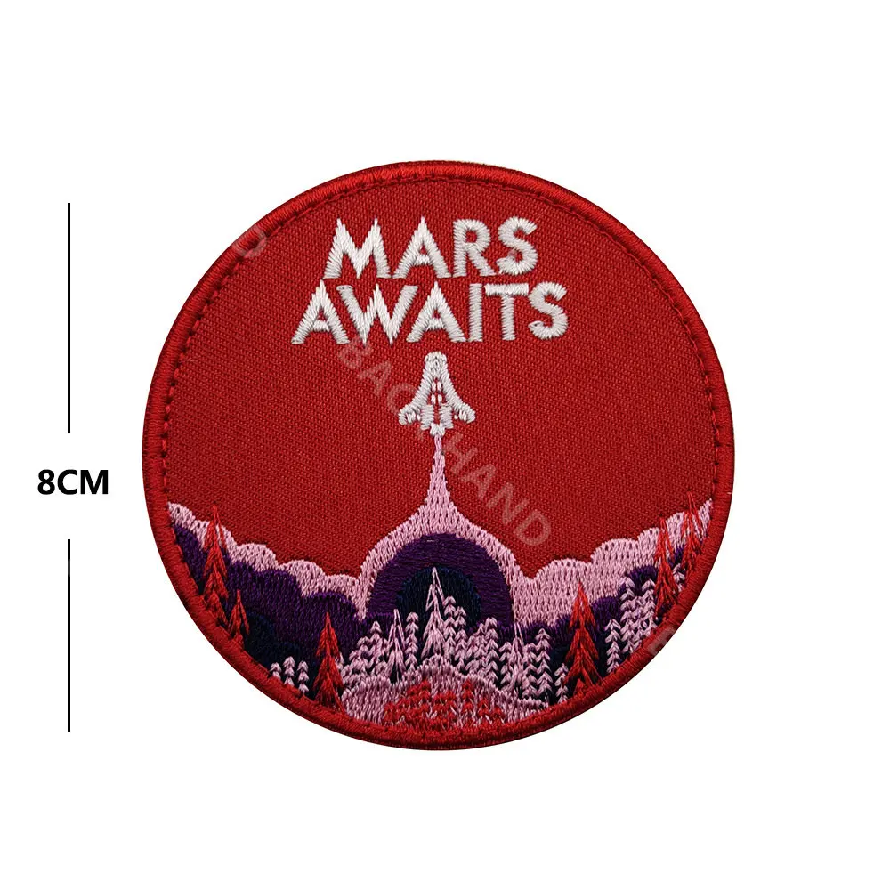 Insignia bordada con Logo espacial de la Fuerza Espacial de EE. UU., insignia de moral, parches mágicos, calcomanía de tela, accesorios militares, parches bordados - imagen 3