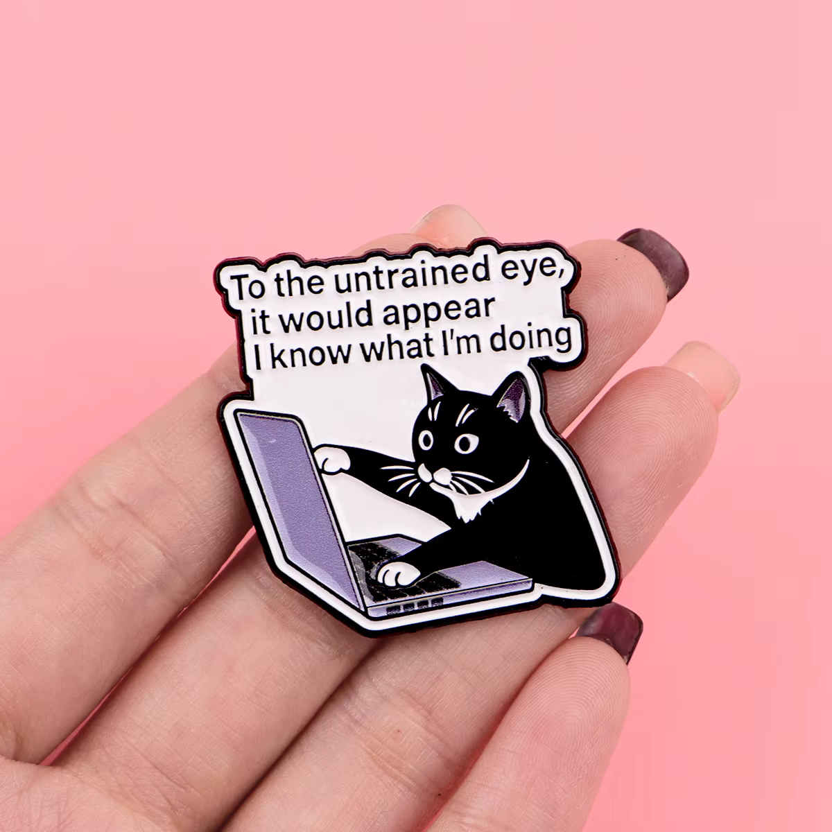 Pin táctico MOLLE con frase divertida oficina regalo compañeros - imagen 4