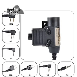 WADSN Civil U94 PTT táctico para auriculares Baofeng Sordin