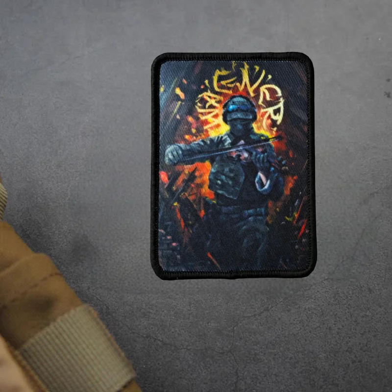 Parche de impresión táctica para músicos, insignia de moral con gancho y bucle militar, accesorios de decoración para mochila, apliques adhesivos para ropa - imagen 4