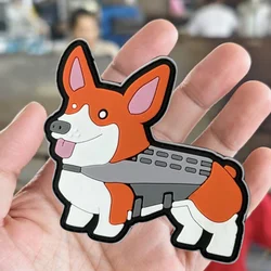 Parche tactico PVC 3D de corcho para perro, ropa y chaleco militar