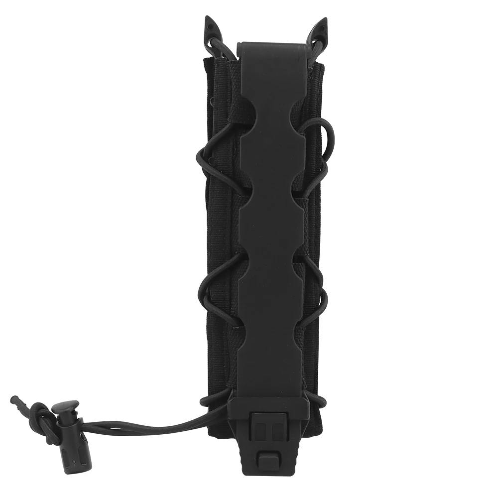 Bolsa táctica para revistas MP5 MP7, chaleco de caza MOLLE, soporte para cinturón, liberación rápida, 9mm. 45 de largo, bolsa con soporte para Mag, equipo de tiro Airsoft - imagen 4