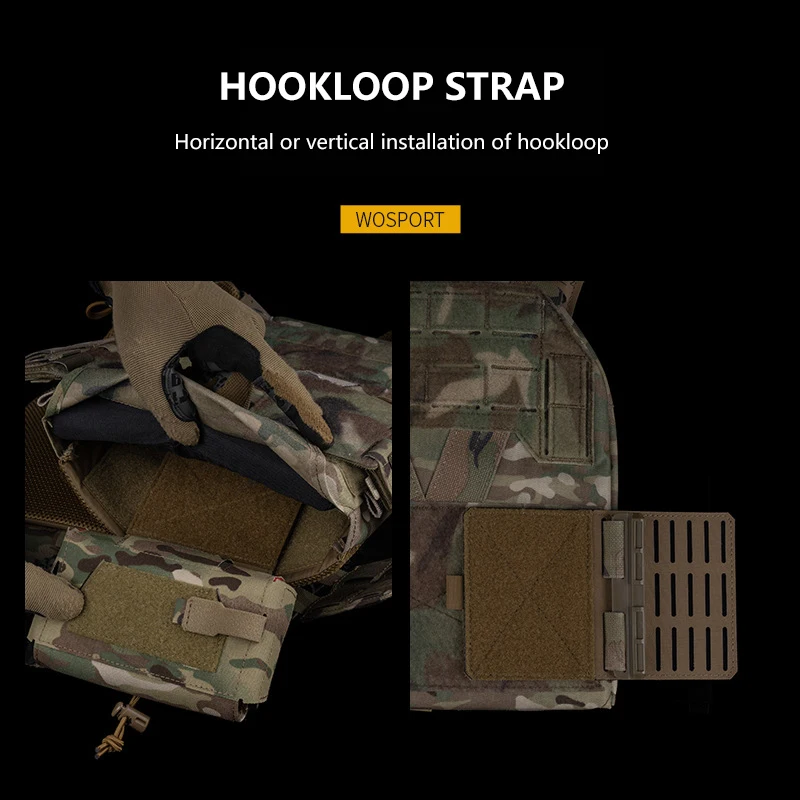 Placa colgante MOLLE de doble cara, cierre de gancho, liberación rápida, equipo extendido - imagen 3