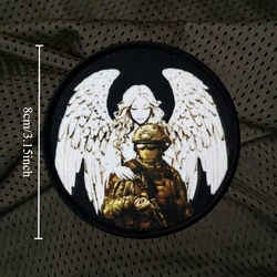 Parche táctico MOLLE con velcro insignia ángel militar