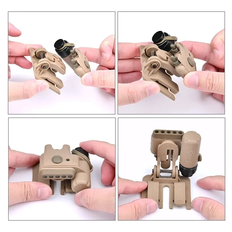 WADSN-luz de casco Gen2 IFF Gen3, lámpara de señal de seguridad para supervivencia, caza al aire libre, linterna LED blanca/roja, ajuste de sombrero, Riel de 20MM - imagen 5