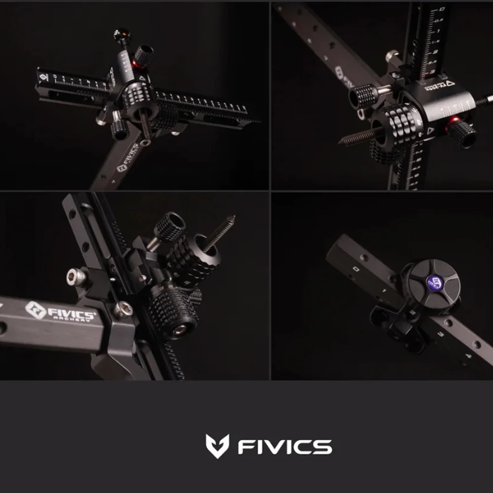 Arco recurvo de tiro con arco, mira láser de aluminio y carbono, herramienta de puntería de ajuste Micro, accesorios de caza para tiro al aire libre - imagen 4