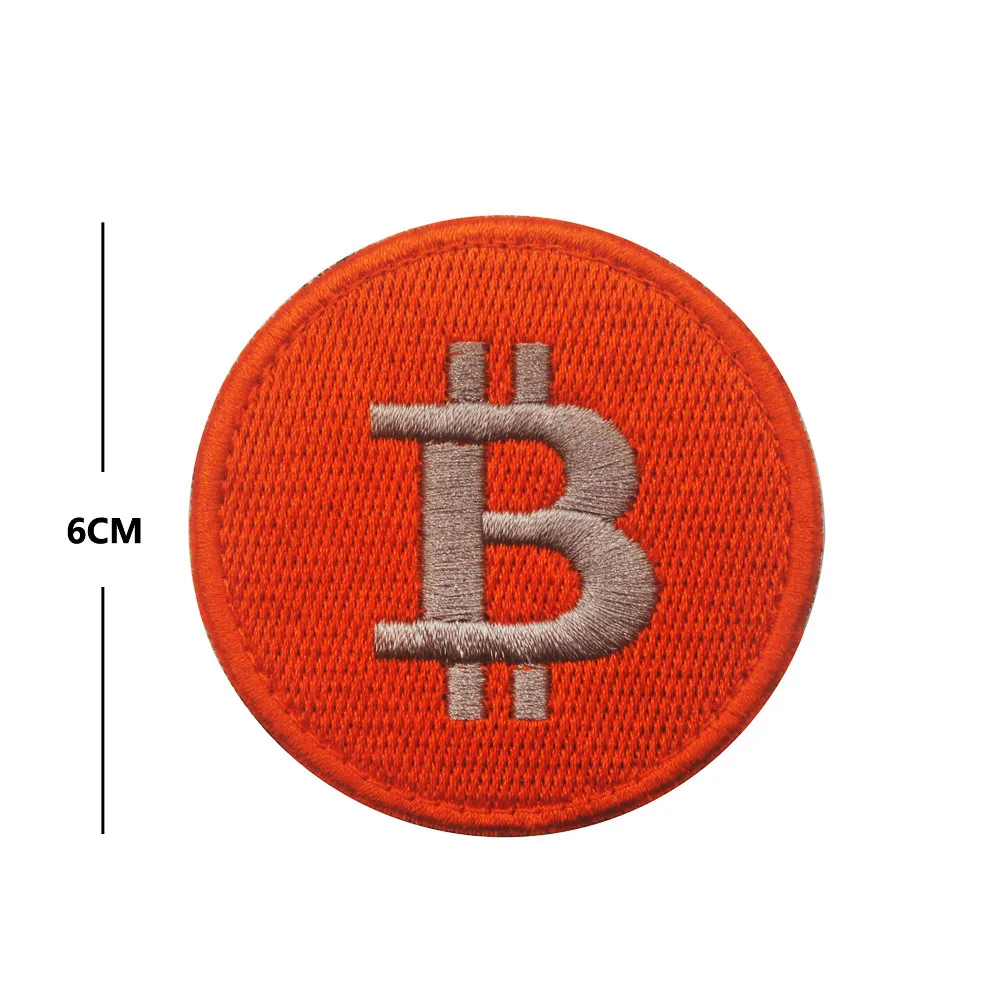 Parche táctico bordado logo moneda dorada circular para mochila - imagen 4