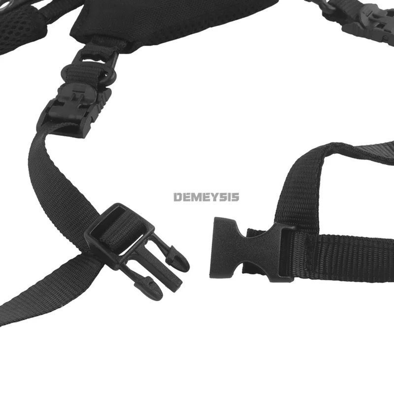 Correa táctica para casco, correa ajustable para la barbilla, sistema de suspensión interior, cordón colgante para casco de Paintball Airsoft para cascos Wendy - imagen 4