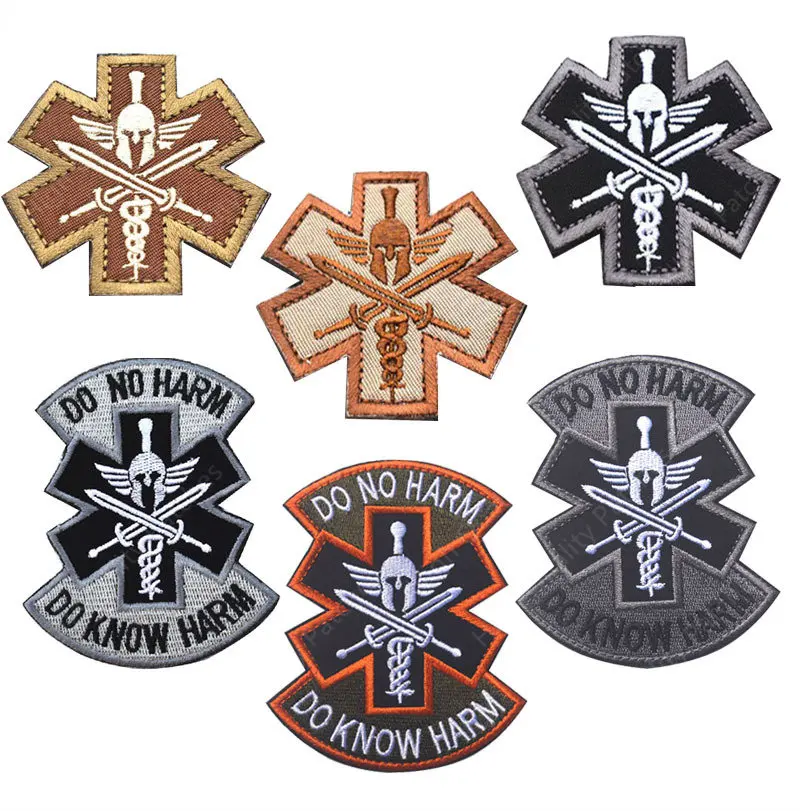 Pegatina mágica Spartan reflectante, parche bordado militar, armadura de PVC, paquete que brilla en la oscuridad - imagen 5