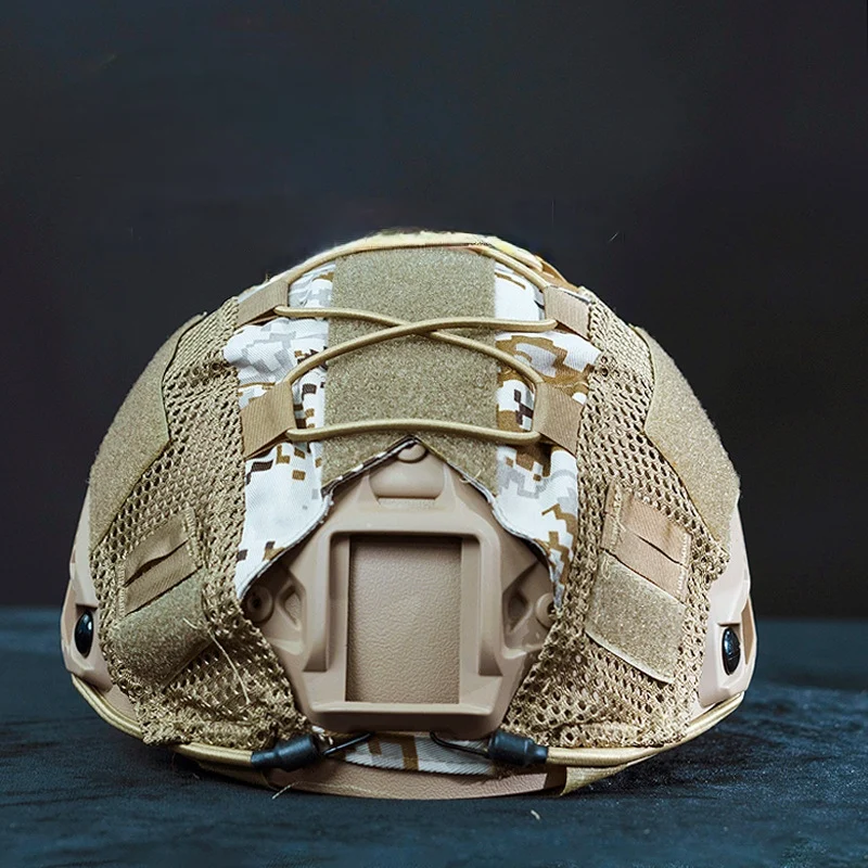 Tela para casco táctico, casco de conducción al aire libre, cubierta de camuflaje de campo CS