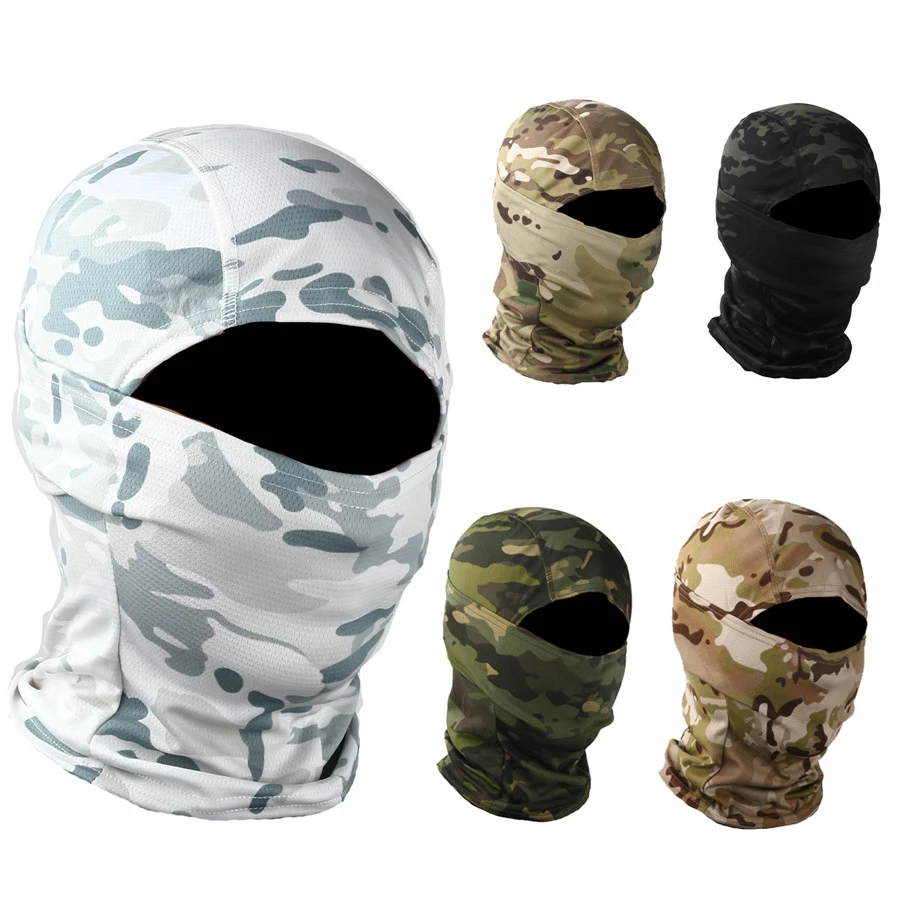 Pasamontañas táctico Airsoft de cara completa Paintball ciclismo bicicleta senderismo bufanda pesca Snowboard máscaras de esquí capucha sombrero hombres mujeres