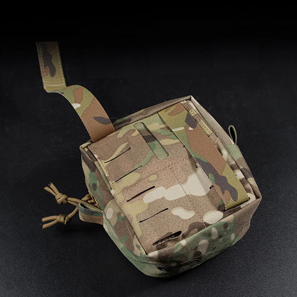 Bolsa táctica GP, bolsa cuadrada pequeña para artículos diversos, bolsa de almacenamiento con cremallera MOLLE para cintura al aire libre - imagen 4