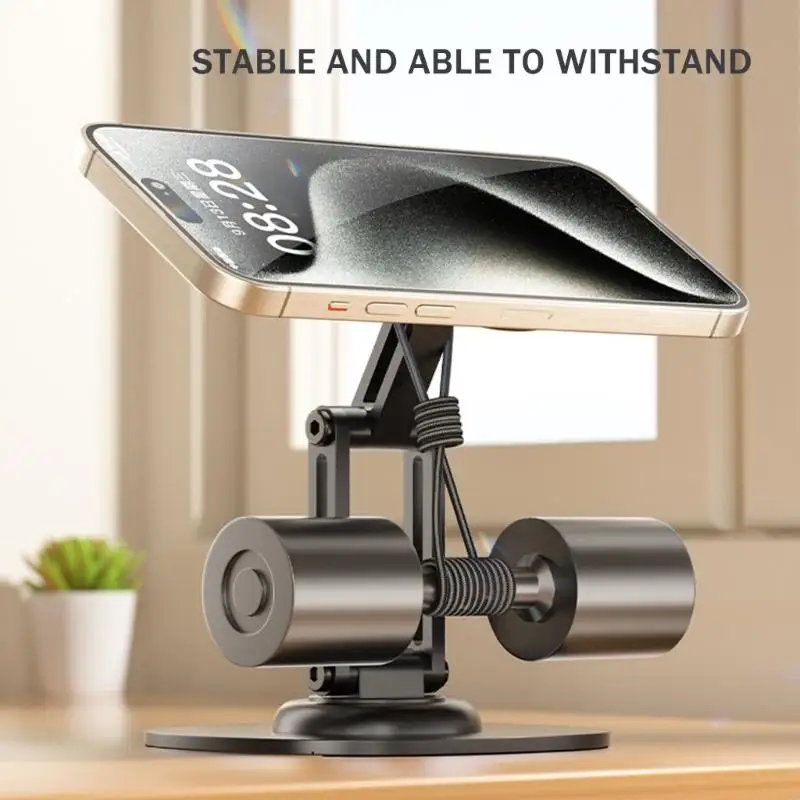 Soporte plegable Tabletop Stand Portable Desktop Phonor teléfono magnético Plegable Plegado 360 grados K1KF