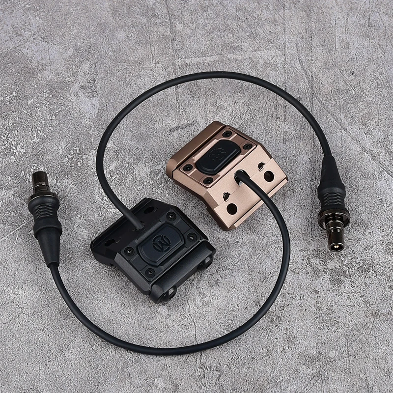 WADSN M300 M600 MOD botón interruptor de Metal linterna táctica montaje Base luz exploradora interruptor de presión extendido para M340 M640 PLHV2 - imagen 2