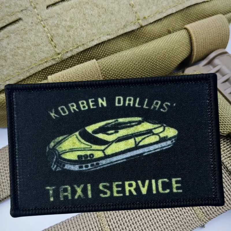 Parche de impresión para servicio de Taxi, chaleco táctico, insignia de moral con gancho y bucle, pegatinas decorativas para mochila, parches para brazalete para ropa - imagen 4