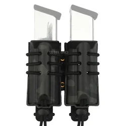 Portarrevistas táctico Molle doble para 9mm Airsoft y Paintball
