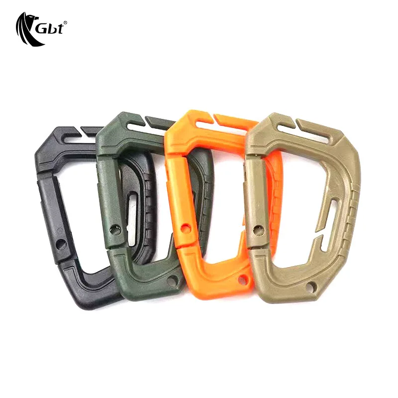 Mini llavero multiusos CC1, 5 piezas, cepillo de anillo en D de aluminio, multicolor - imagen 3