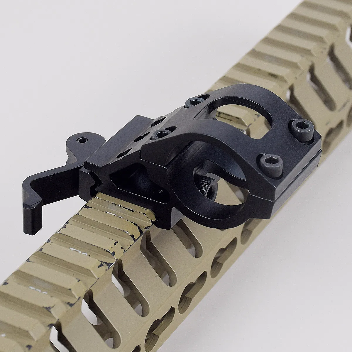 Soporte para linterna Offset, riel Picatinny de liberación rápida, montaje en riel para linterna, accesorios de montaje para alcance de 45 grados, mate a prueba de golpes - imagen 3