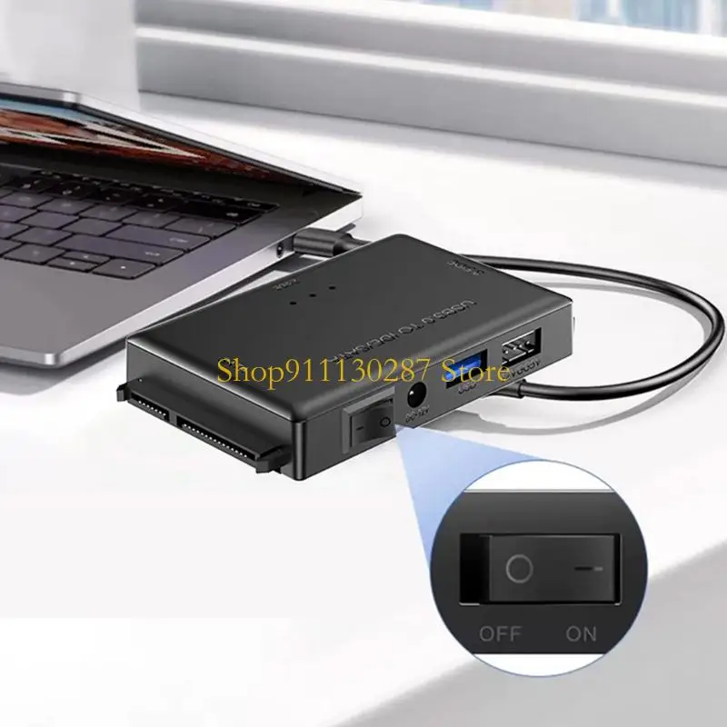 adaptador disco duro externo J1HC USB3.0 admite discos duros 4 con interruptores alimentación y protecciones - imagen 4