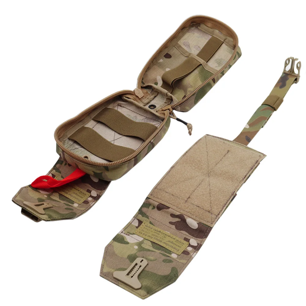 Emersongear-Kit de primeros auxilios táctico MOLLE, bolsa de transporte médico EMT IFAK, bolsa de supervivencia con cremallera, bolsa de herramientas Multicam Molle - imagen 5