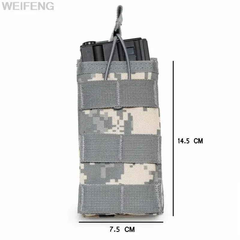 Bolsa táctica de camuflaje FG para revista M4 AR15 AK47 M16 7,62/5,56mm Molle bolsa monomando para Rifle accesorios de caza - imagen 2