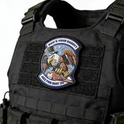 Parche táctico USAF ¿Quién es tu papá? Parche de brazalete con gancho y bucle para mochila, equipo militar Airsoft