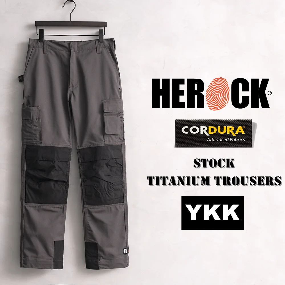 Pantalones tácticos, pantalones de trabajo funcionales con múltiples bolsillos de tela patchwork