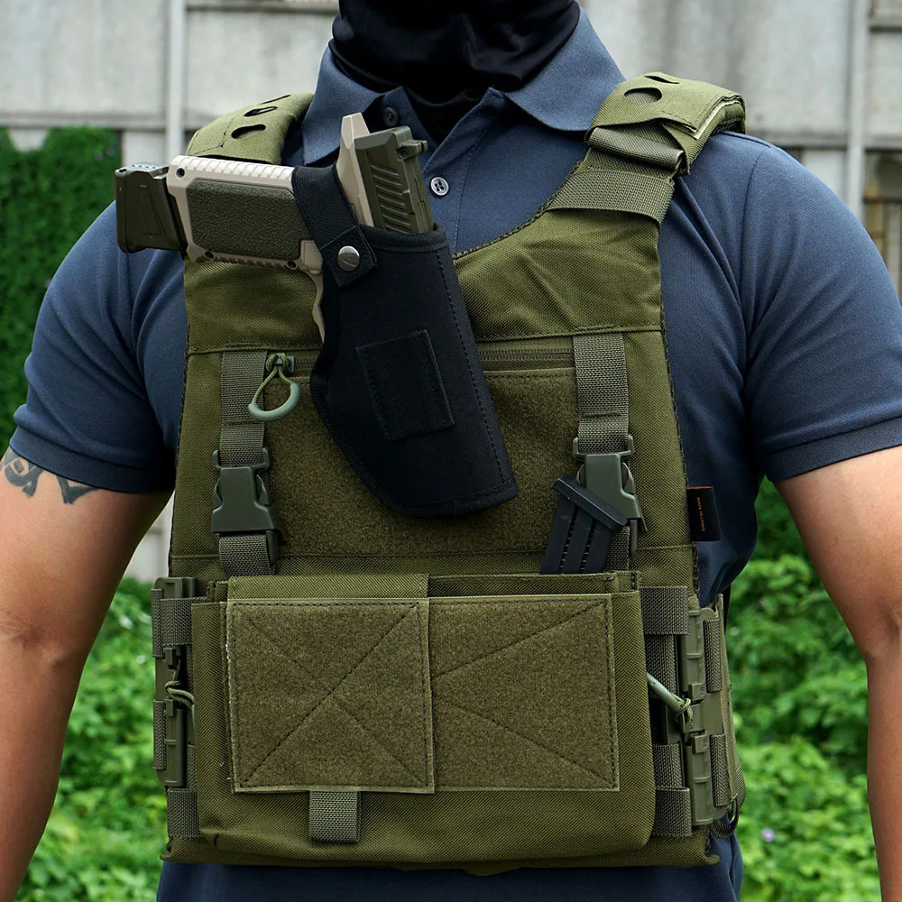 Chaleco antibalas Molle de seguridad táctico, portador de placa suave de liberación rápida, ligero, para exteriores, nivel Real NIJ IIIA.44mag - imagen 5
