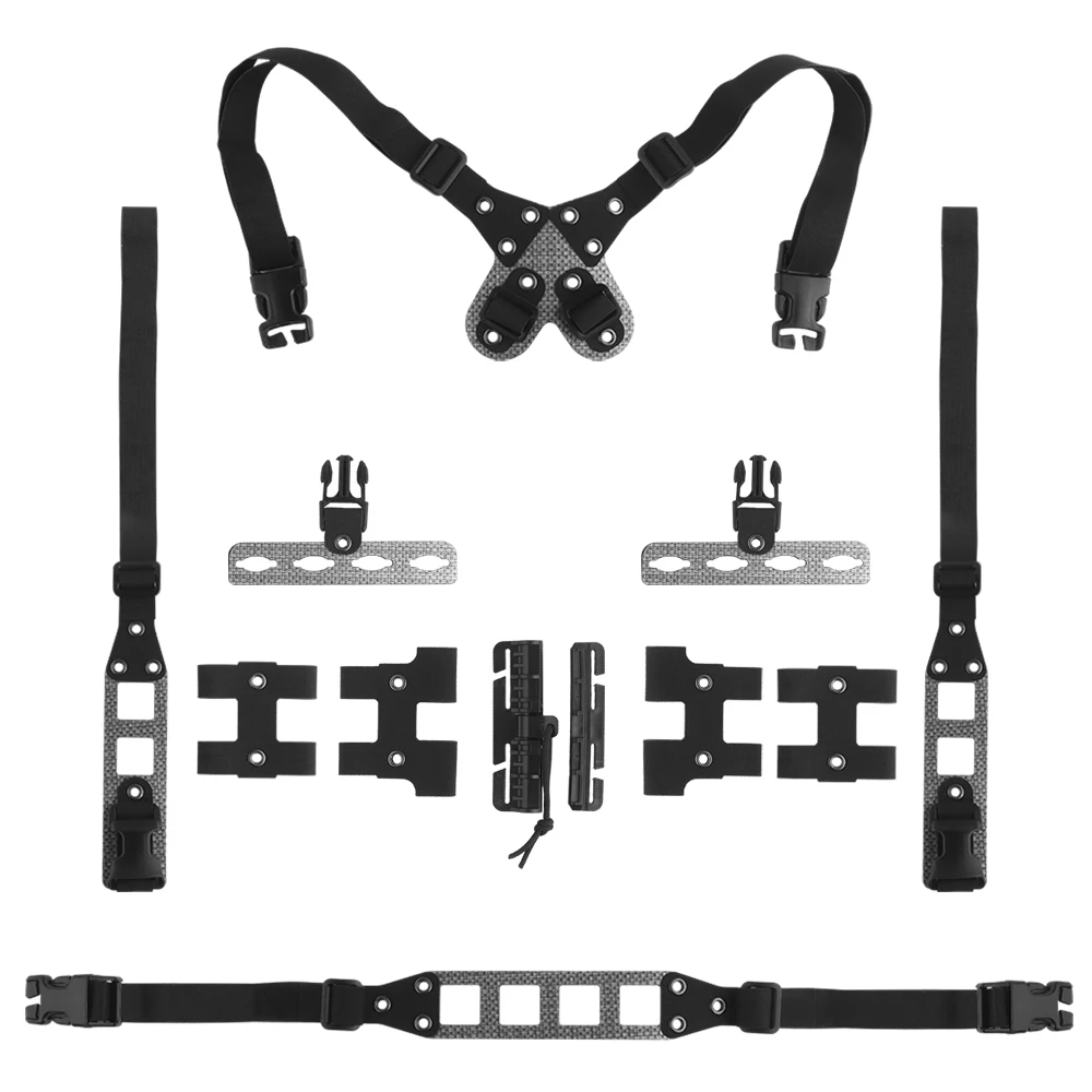OPHIDIANTAC MOLLE System V2 marco de pecho modular colgante libre con accesorios de tabla de pecho de caza de juego CS - imagen 3