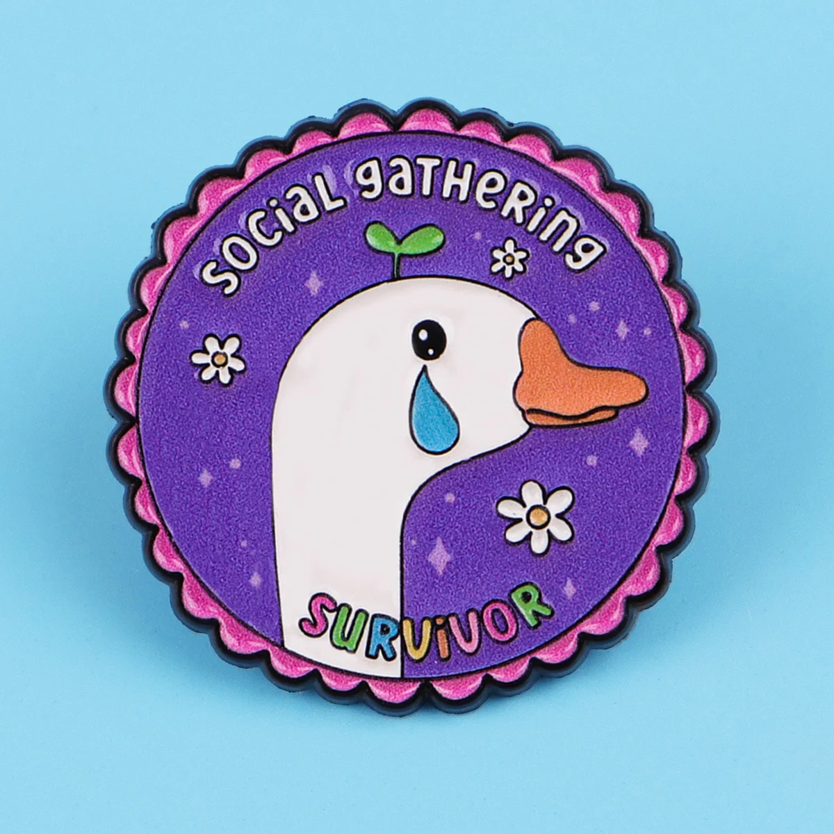 Pin esmaltado con citas de animales, Pin de solapa, broches divertidos de ganso para decoración de ropa de mujer, alfileres de Metal, mochila, sombrero, insignia, accesorios - imagen 2