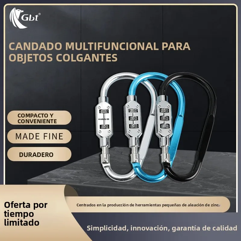Cerradura de combinación antirrobo para equipaje con hebilla segura