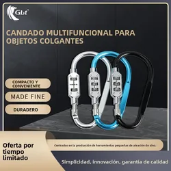 Cerradura con contraseña de color de aleación multifuncional grande, cerradura para gabinete de almacenamiento, hebilla de escalada antirrobo, cerradura para equipaje