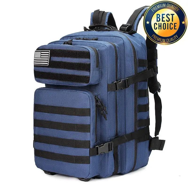 Mochila de camuflaje para exteriores de 45L, bolsa de caza multifuncional de gran capacidad para hombre, mochila táctica para acampar, deportes, viajes y escalada - imagen 5