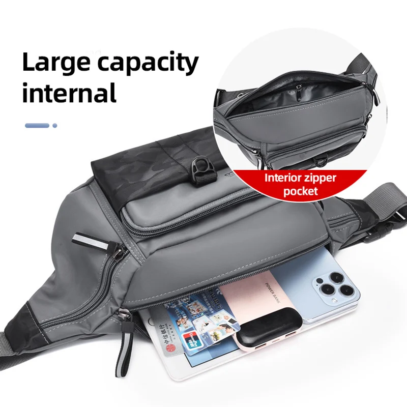 Riñonera multibolsillo para exteriores para hombre, bolsa de pecho táctica para escalada, senderismo, deportes al aire libre, caza, Camping, ciclismo, bolso de hombro RIde - imagen 4