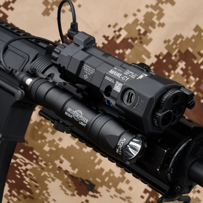 Linterna NYLON MAWL GREEN NGAL RED PEQ AZUL M300 M600 con interruptor AXON - imagen 2