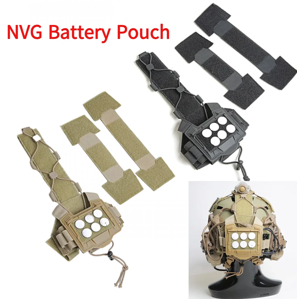 FMA-funda táctica Universal para casco con puente de agilidad, bolsa para batería NVG, soporte elástico para casco táctico 1368